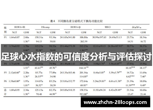 足球心水指数的可信度分析与评估探讨 足球心水指数的可信度分析与评估探讨